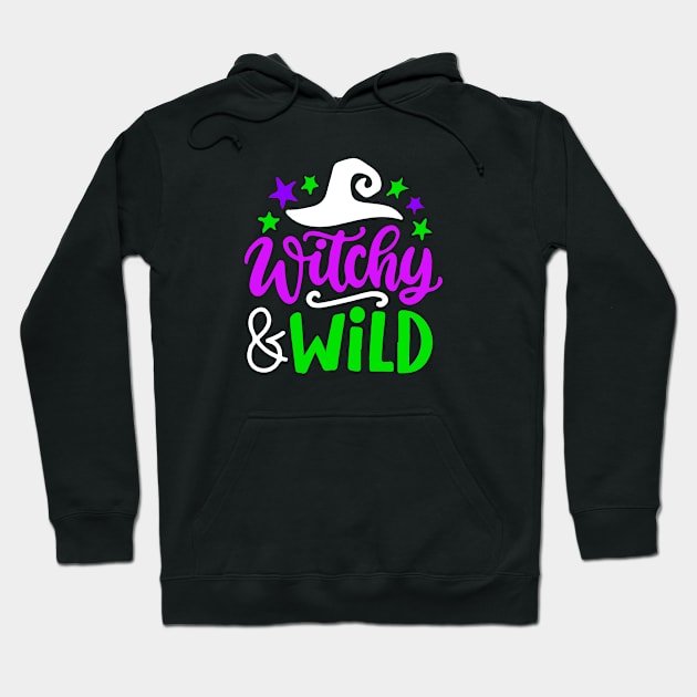 Witchy Wild Halloween Hoodie by igzine